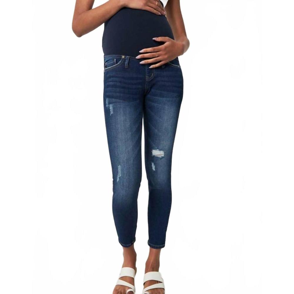 NEW KANCAN dawson full band maternity skinny jeans in medium wash
